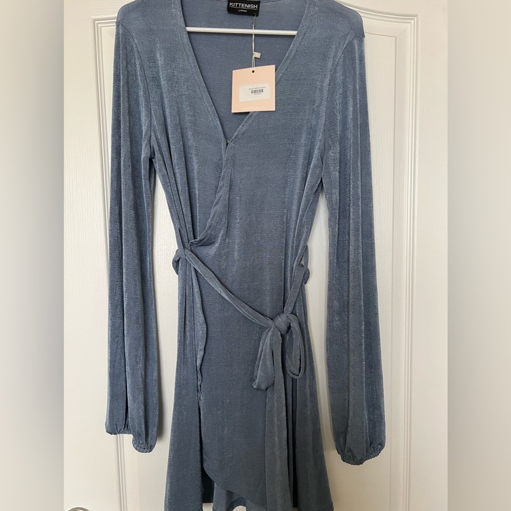 Kittenish blue dress